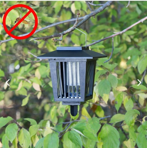 Lámpara Solar Mata Mosquitos Arrow Negra