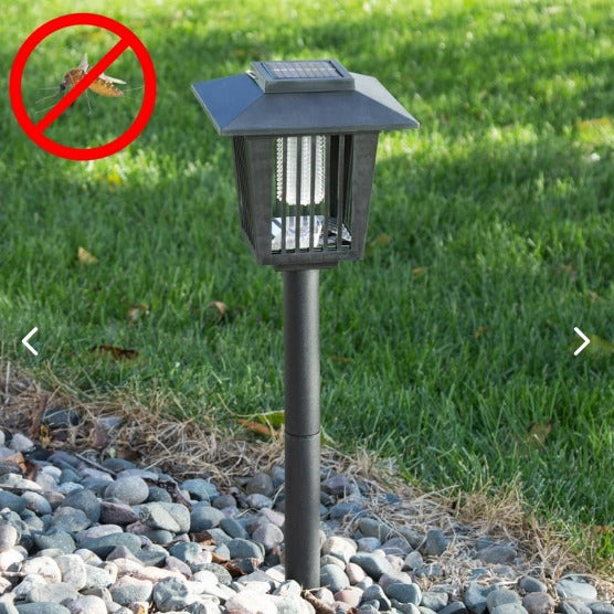 Lámpara Solar Mata Mosquitos Arrow Negra